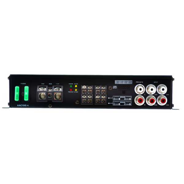 Amplificador 4x100W RMS@4 Ohms Voltmeter - AAC100.4 - Imagen 4