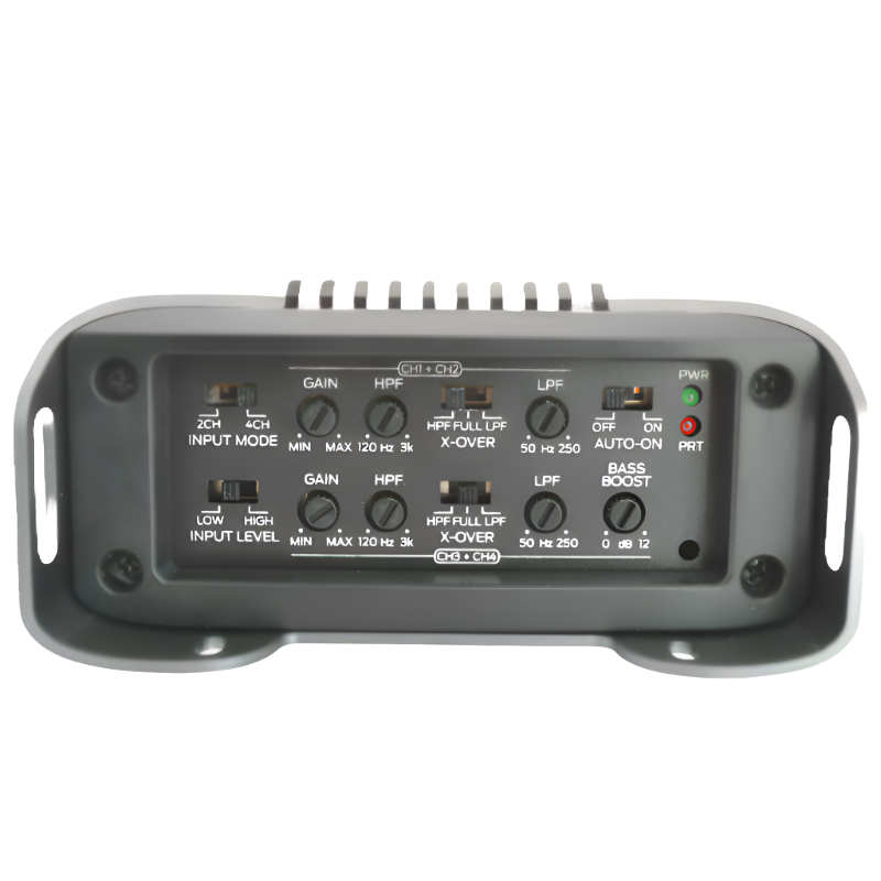 Amplificatore Auto MF80.4 4x80W – Quattro Canali, Suono Personalizzabile, Chip Audio, Per Migliorare L'Impianto Hi-Fi Dell'Auto